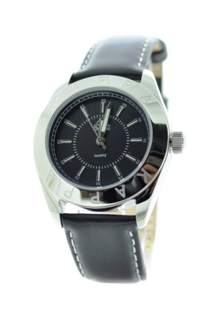 Елегантен дамски часовник с кожена каишка Kappa KP-1418L-G