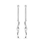 Silver Earrings with zircon JT7443E Swan