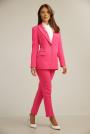 Women's pink suit with fitted jacket and trousers 62003-709 -42208-709
