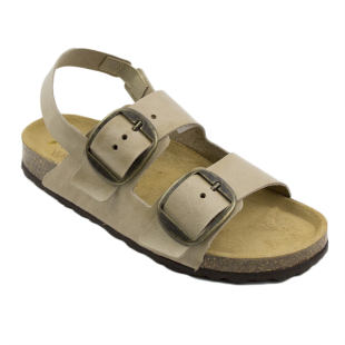 Дамски сандали с анатомична подметка в светло кафяв цвят M15-21-121BEIGE