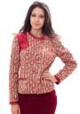 Sacou boucle sacou de culoare visiniu Radek's Collection