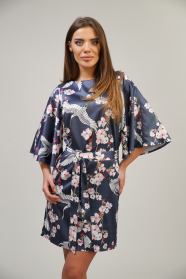 Elegant flower kimono dress 72221-913