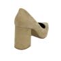 Дамски официални обувки в бежово с патешки ток 9121BEIGE
