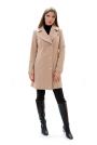 Women's coat in beige with collar Biege001