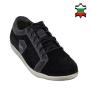 Men's black suede leather trainers 33639