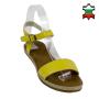 Sandale dama de culoare galben 33742