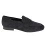 Women's suede moccasins elegant black model low heel genuine leather KARLA01VELUR