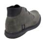 Men's grey leather boots with warm lining 20553