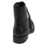 Women's black leather boots 20382