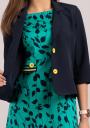 Women's short jacket in blue with buttons Avangard 