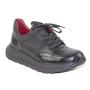 Дамски черни маратонки от естествена кожа 2283BLACKY