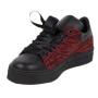 Women's elegant sneakers in black and zebra pattern MANI01