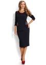 Women's navy longsleeves top and skirt set Avangard