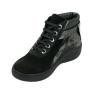Women's hi top black leather trainers 32675