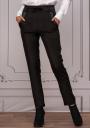 Pantaloni eleganti de dama negri cu buzunare Avangard