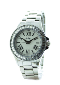 Сребрист дамски елегантен часовник с кристали Swarovski Lee Cooper LC-60L-B