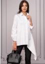 Women's set of white shirt tunic and black trousers Avangard