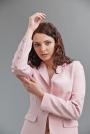 Women's jacket in pink color and fitted cut 42103-701