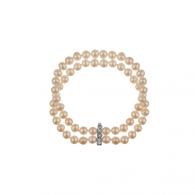 Bracelate with fresh water white pearls R018 Swan