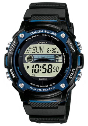 Мъжки часовник със соларно захранване Casio W-S210H-1AVEG