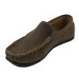 Мъжки мокасини в кафян цвят естествена кожа 095BROWN