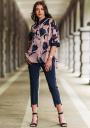 Women's set of floral shirt and indigo pants Avangard