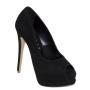 Ladies formal shoes with open toes and high heels 3287BLACK