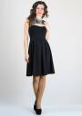 Wide skirt dress with open neck BF RUMENA