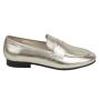 Women's moccasins elegant model low heel natural leather color gold KARLA01GOLD
