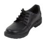 Men's black leather shoes with leather lining 32802