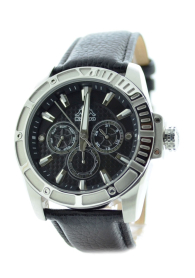 Ceas multifunctional barbati cu curea din piele Kappa KP-1412M-B