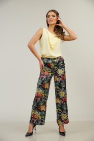 Women's Long Summer Floral Pants 61808-919