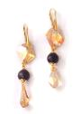 Обици със Swarovski в златно и черно Dannyra Jewels