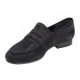 Women's suede moccasins elegant black model low heel genuine leather KARLA01VELUR