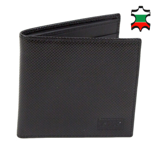 Men's black leather wallet 32885