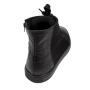 Men's black nubuck leather trainers with warm lining 20672