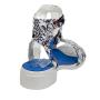 Women's low heels sandals in colourful print 19252