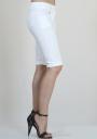 White cropped jeans with cuffs RUMENA