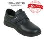 Men's orthopedic black leather shoes 32193
