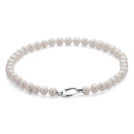 Fresh water white pearls necklace 11-12mm R1010NWSwan