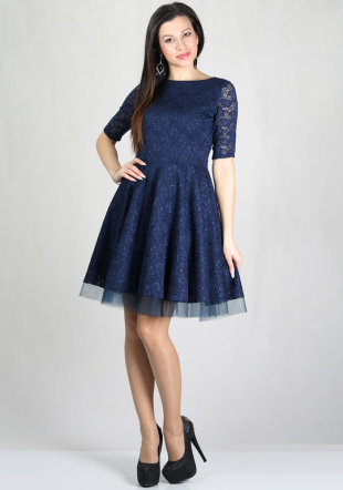 Rochie de culoare albastră BF RUMENA