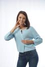 Women's cardigan in light blue color 8250-2