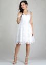 Women's white lace dress RUMENA