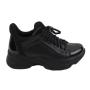Дамски спортни маратонки в черен цвят на платформа 3020BLACK