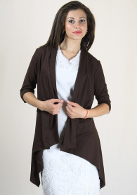 Asymmetric elegant cardigan with pockets RUMENA 