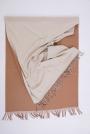 Scarf two colors - ecru and beige ML-47-3