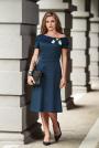 Formal women's dress with wide collar Avangard