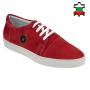 Червени мъжки кецове от естествен велур 2348red