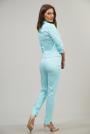 Pantaloni de dama albastru deschis 62203-401