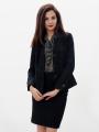 Elegant jacket in black jacquard 23239/950